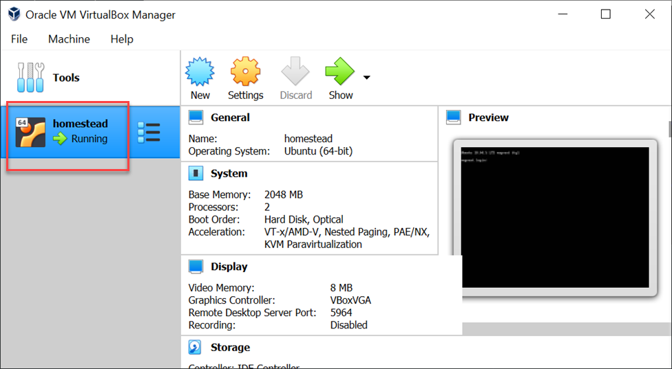 VirtualBox with Homestead