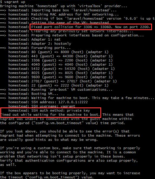 SSH and port conflict