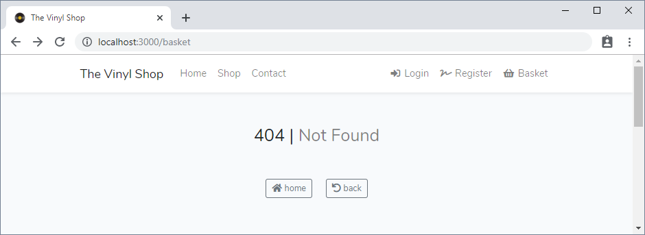 Custom 404 error